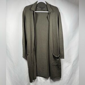 Banana Republic Green Cardigan Sweater Open Front M